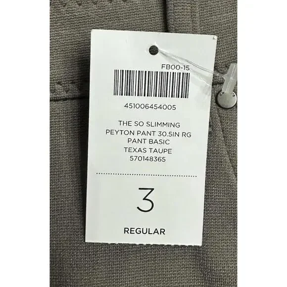 NWT So Slimming Chicos Slim Leg Peyton Womens Stretch Gray Pants‎ Trousers 3R - Picture 7 of 10